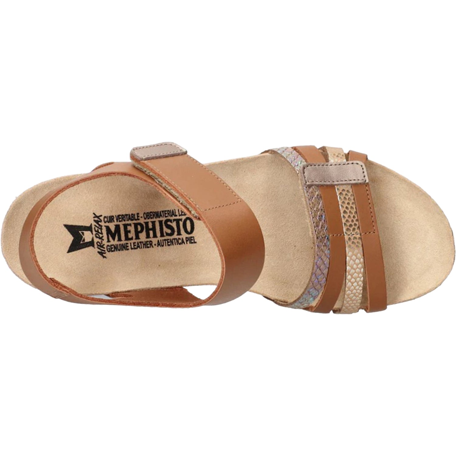 Mephisto Lucia Women's Wedge Sandals Camel – Footwear etc.