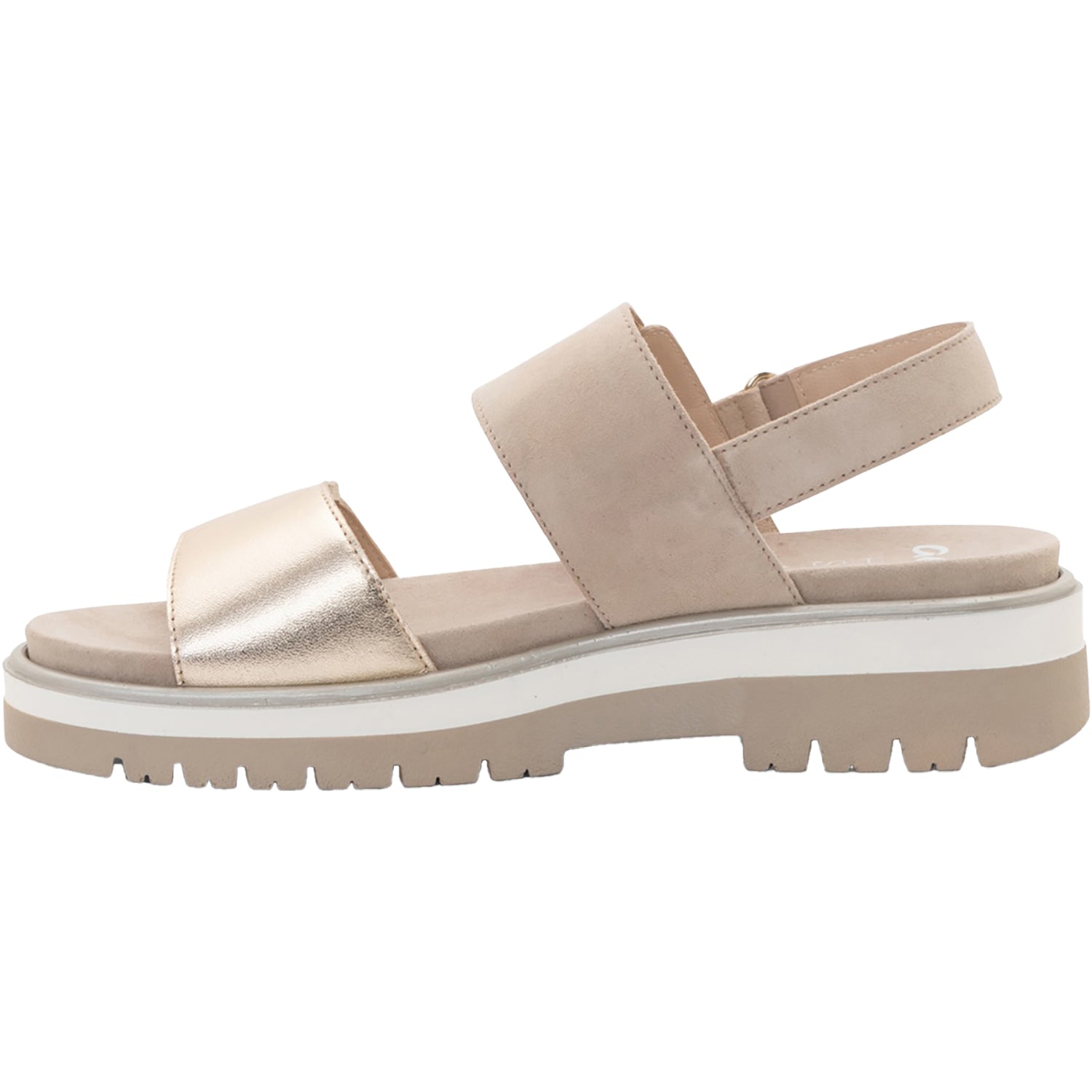 Womens Ara shoes Ara Marbella Women's Sandals Sand Metallic Leather Sand Metallic Leather