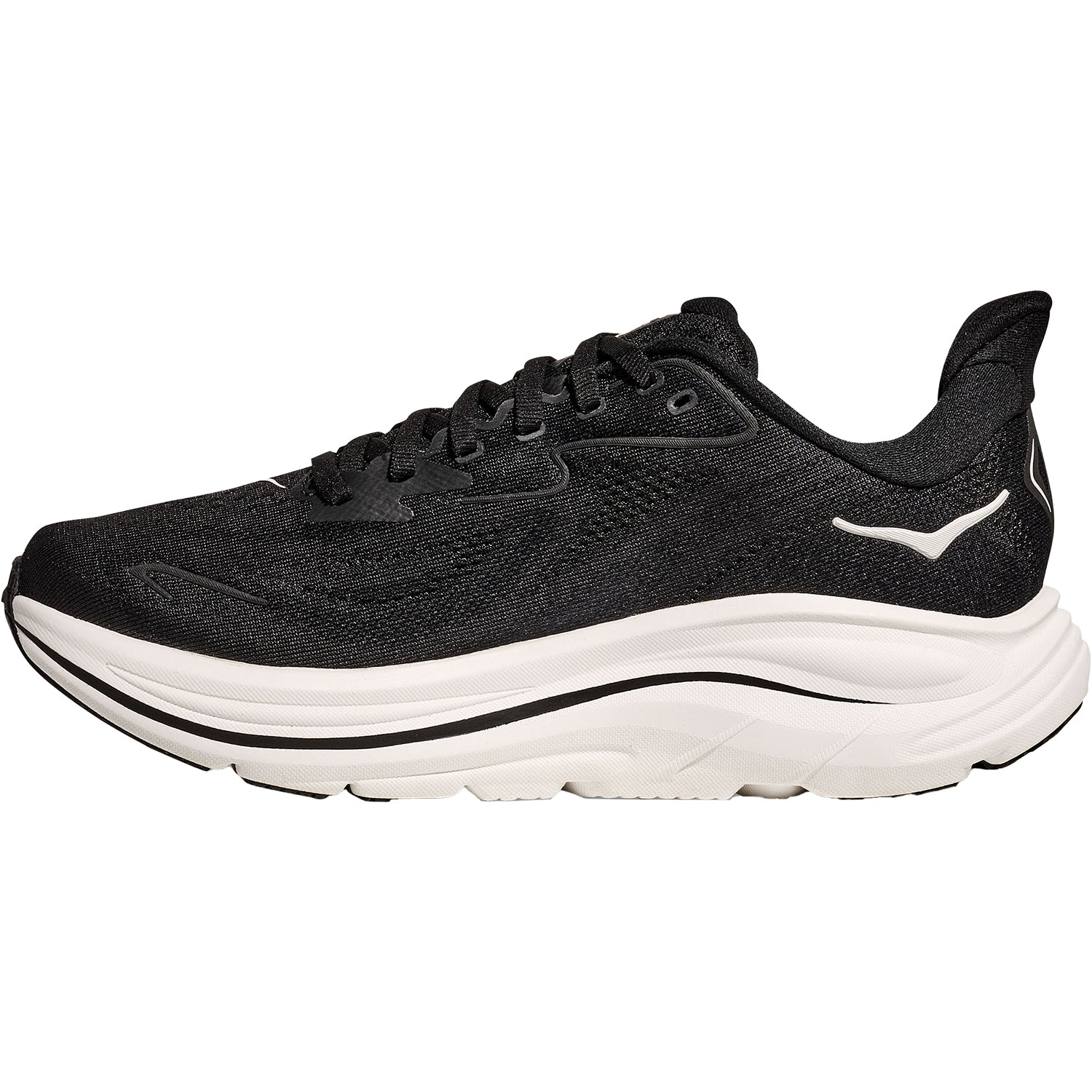 Womens Hoka one one Women's Hoka Clifton 10 Black/White (Neutral Support) Black/White