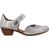Womens Rieker Women's Rieker 43753-90 Mirjam 53 Silver Leather Silver Leather