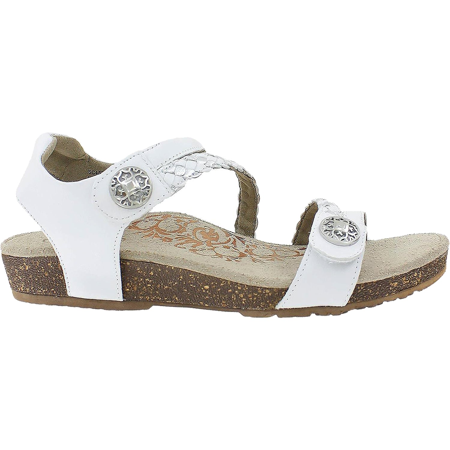 Womens Aetrex Women's Aetrex Jillian White Leather White Leather