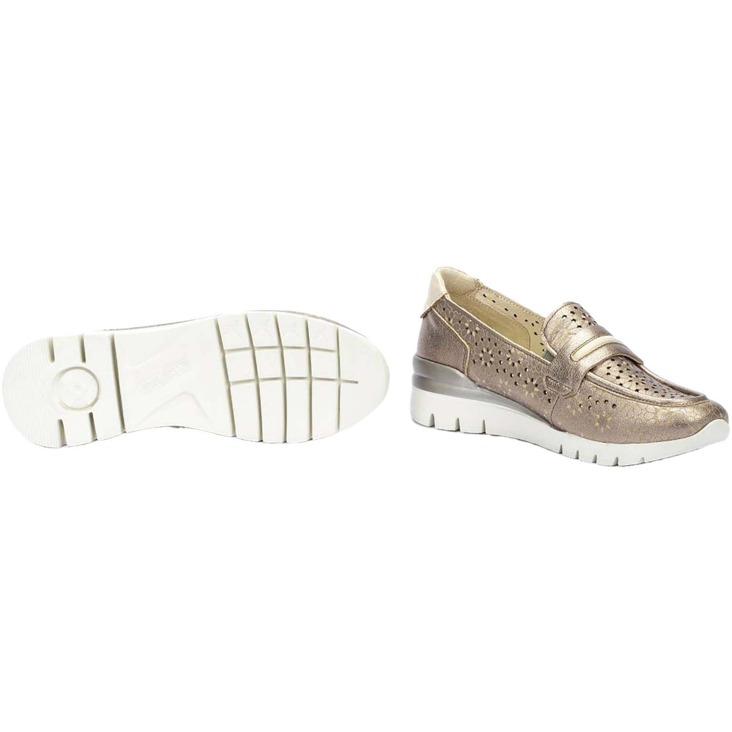 Womens Pikolinos Pikolinos Cantabria W4R-6518CLC1 Women's Loafers Stone Leather Stone Leather