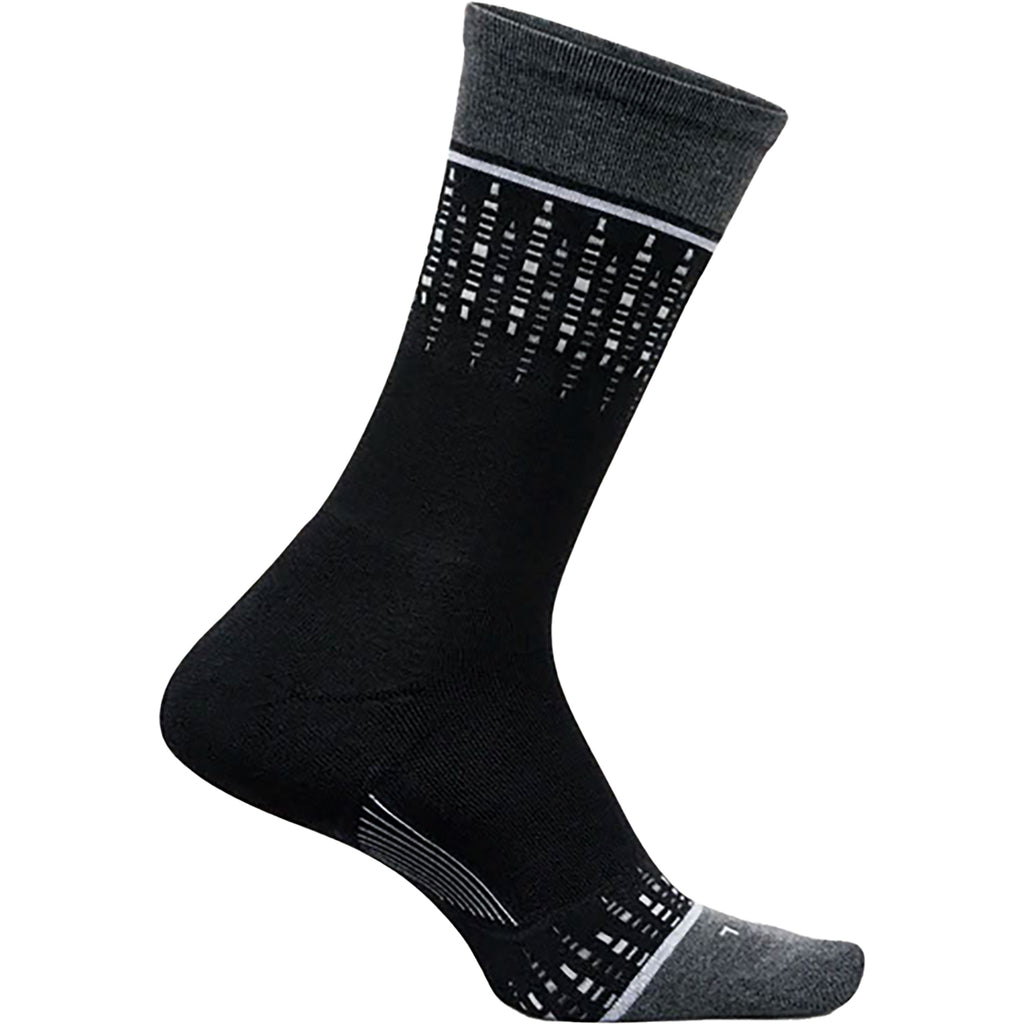 Unisex Feetures LW Max Cushion Crew Twinkle Black