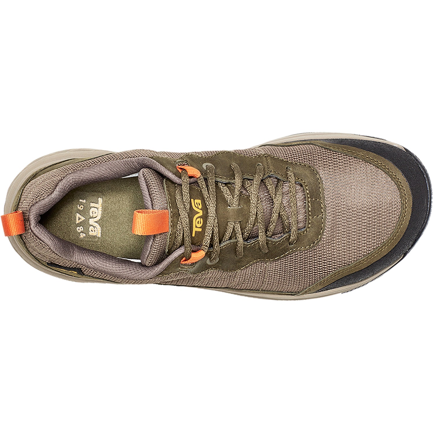 Mens Teva Men's Teva Ridgeview RP Low Dark Olive Leather/Mesh Dark Olive Leather/Mesh
