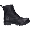 Womens Josef seibel Josef Seibel Marta 02 Women's Combat Boots Black/Black Leather Black/Black Leather