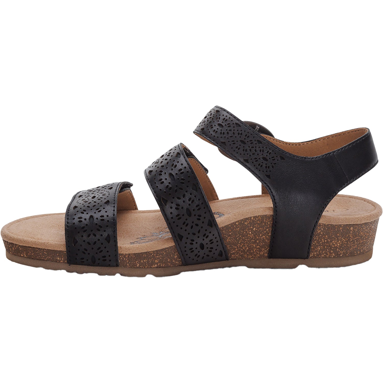 Womens Aetrex Aetrex Lilly Cutout Women's Sandals Black Black