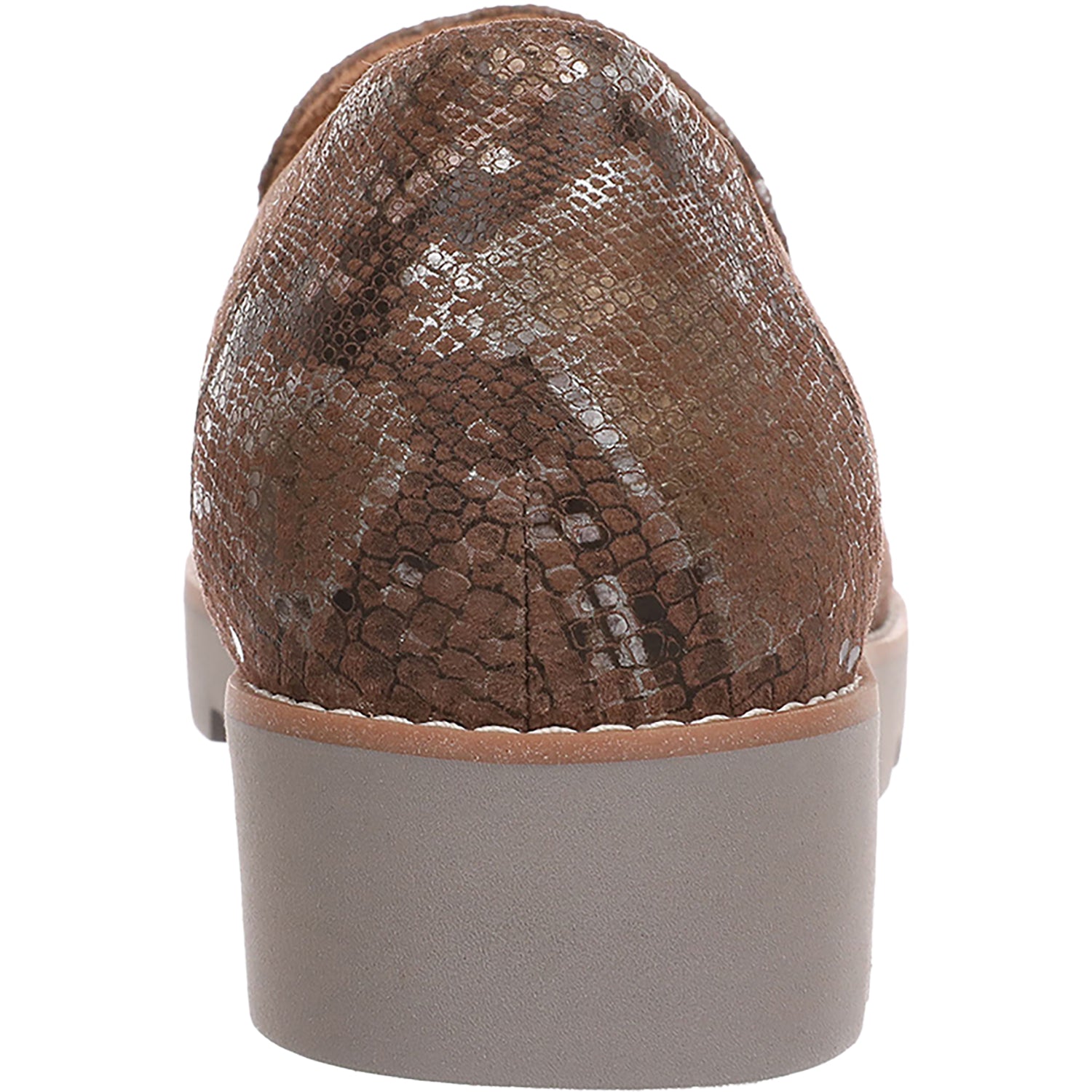 Womens Vionic Vionic Kensley Women's Slip On Loafers Brown Metallic Snake Leather Brown Metallic Snake Leather