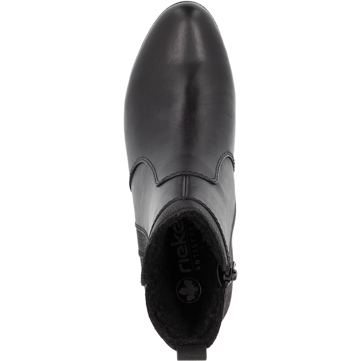 Womens Rieker Rieker 78658-00 Women's Boots Schwarz/Schwarz/Schwarz Leather Schwarz/Schwarz/Schwarz Leather