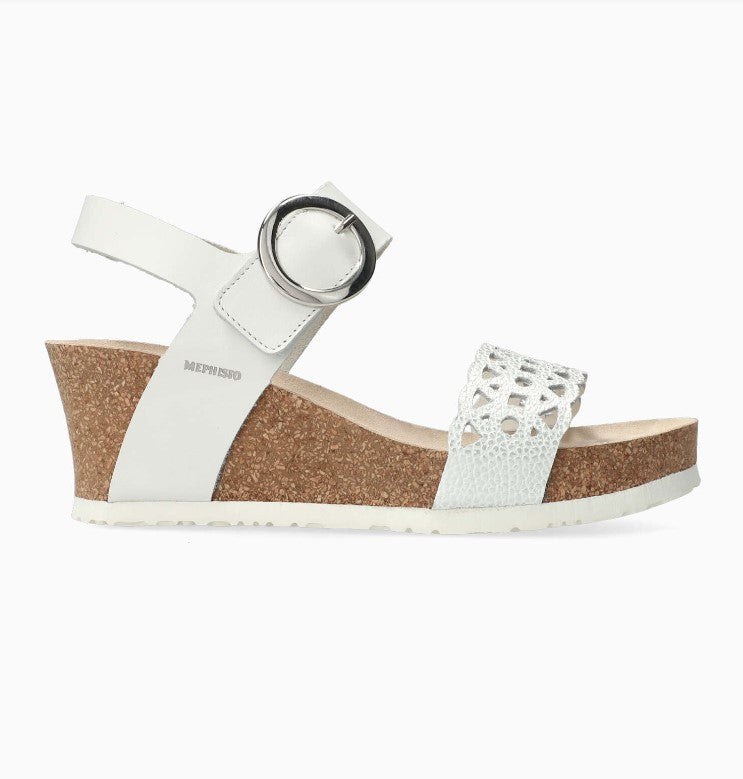 Womens Mephisto Mephisto Lee Women's Wedge Sandals Silver Condor Silver Condor