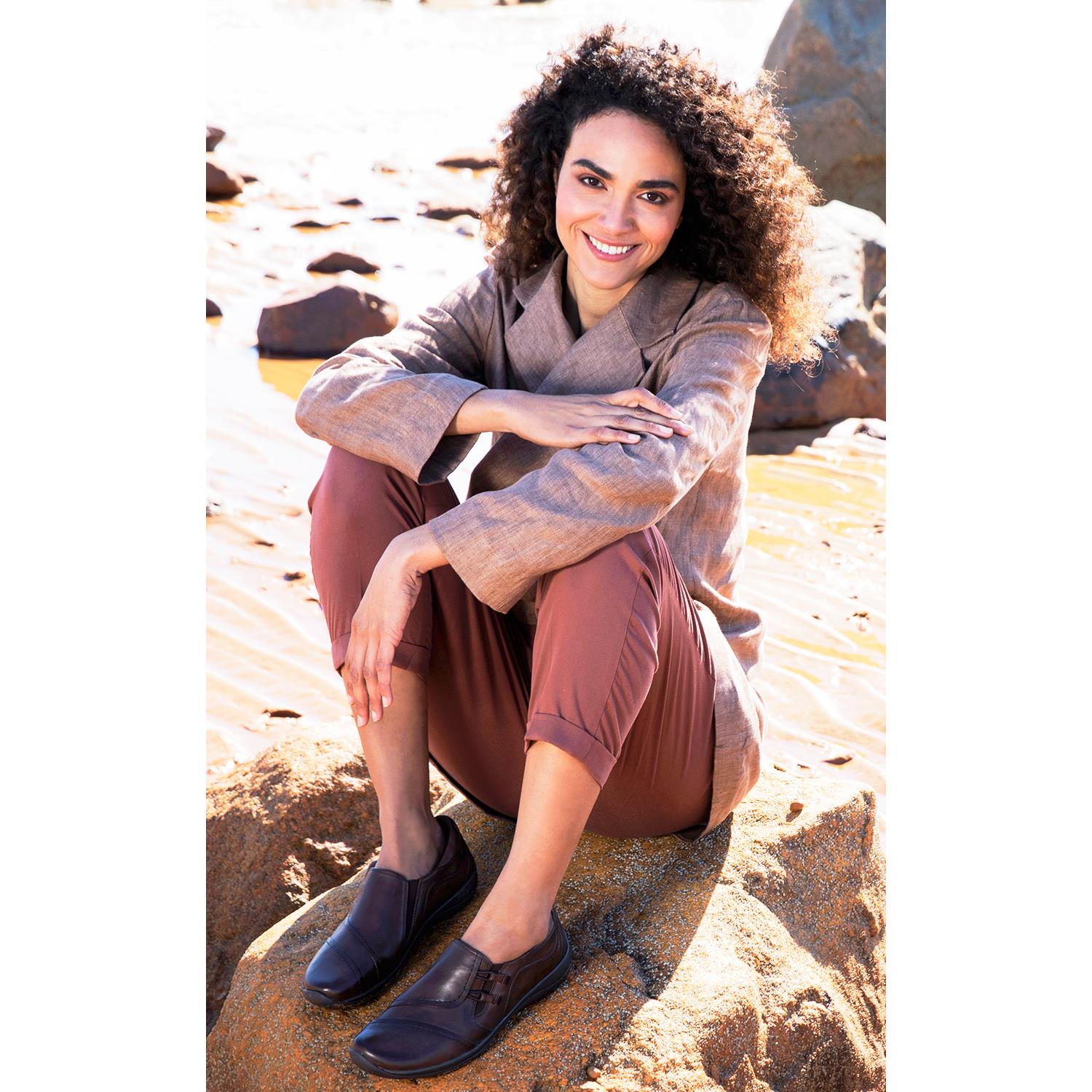 Womens Earth Women's Earth Hawk Black Leather Black Leather