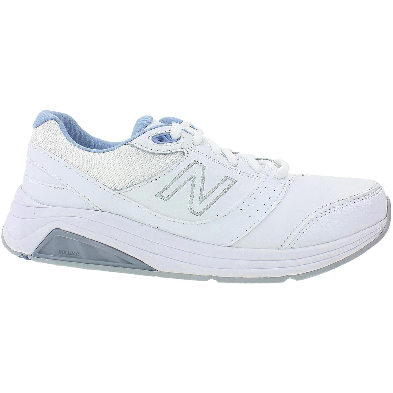 Womens New balance Women's New Balance WW928WB2 Walking Shoes White/Blue Leather White/Blue Leather