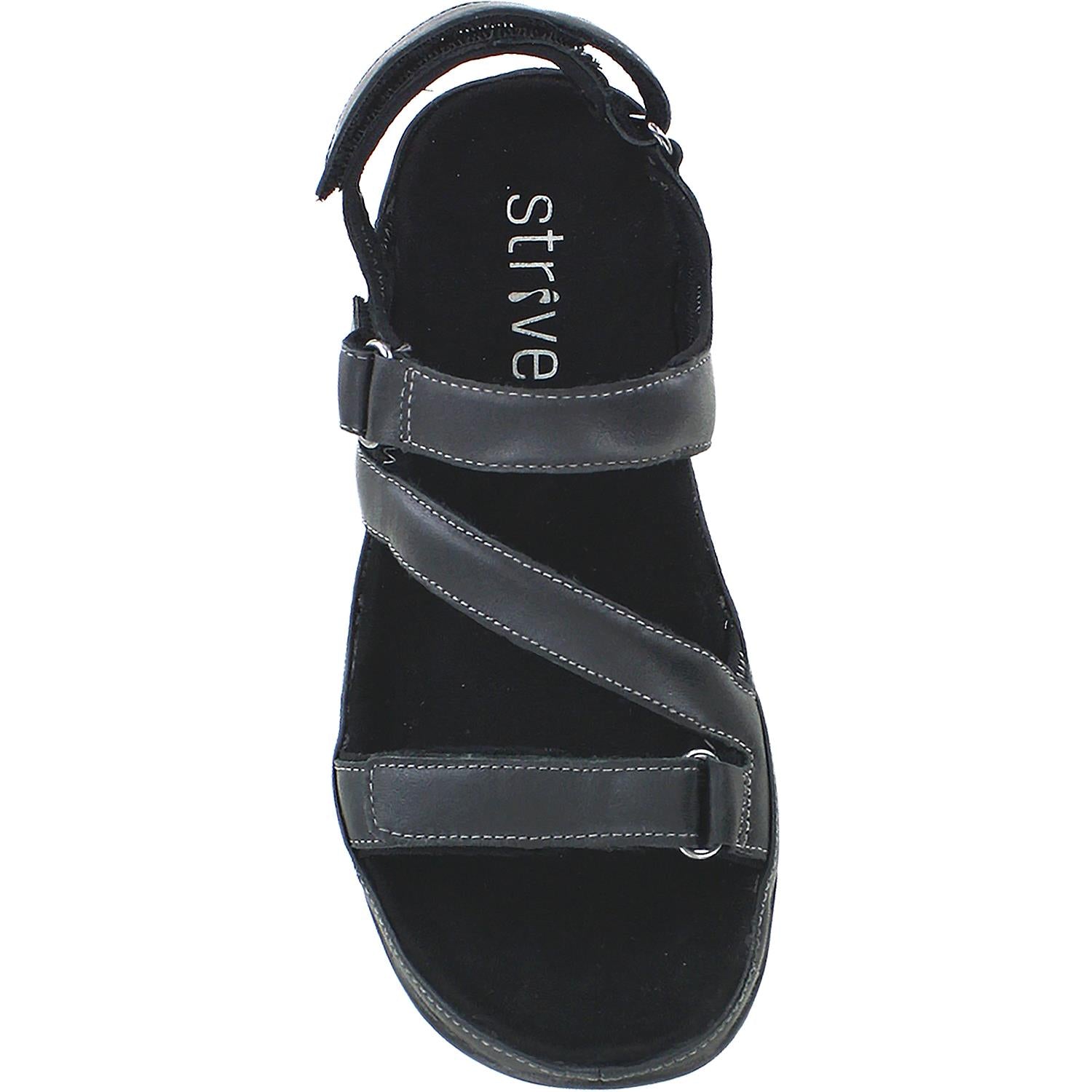Womens Strive Women's Strive Montana Black Leather Black Leather