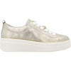 Womens Remonte Remonte D1C03-60 Julika 03 Women's Lace Up Shoes Muschel Leather with Gold Trim Muschel Leather with Gold Trim