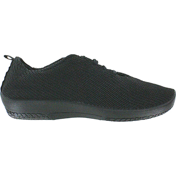 Arcopedico LS Women's Lace Up Shoes Black Knit Fabric – Footwear etc.