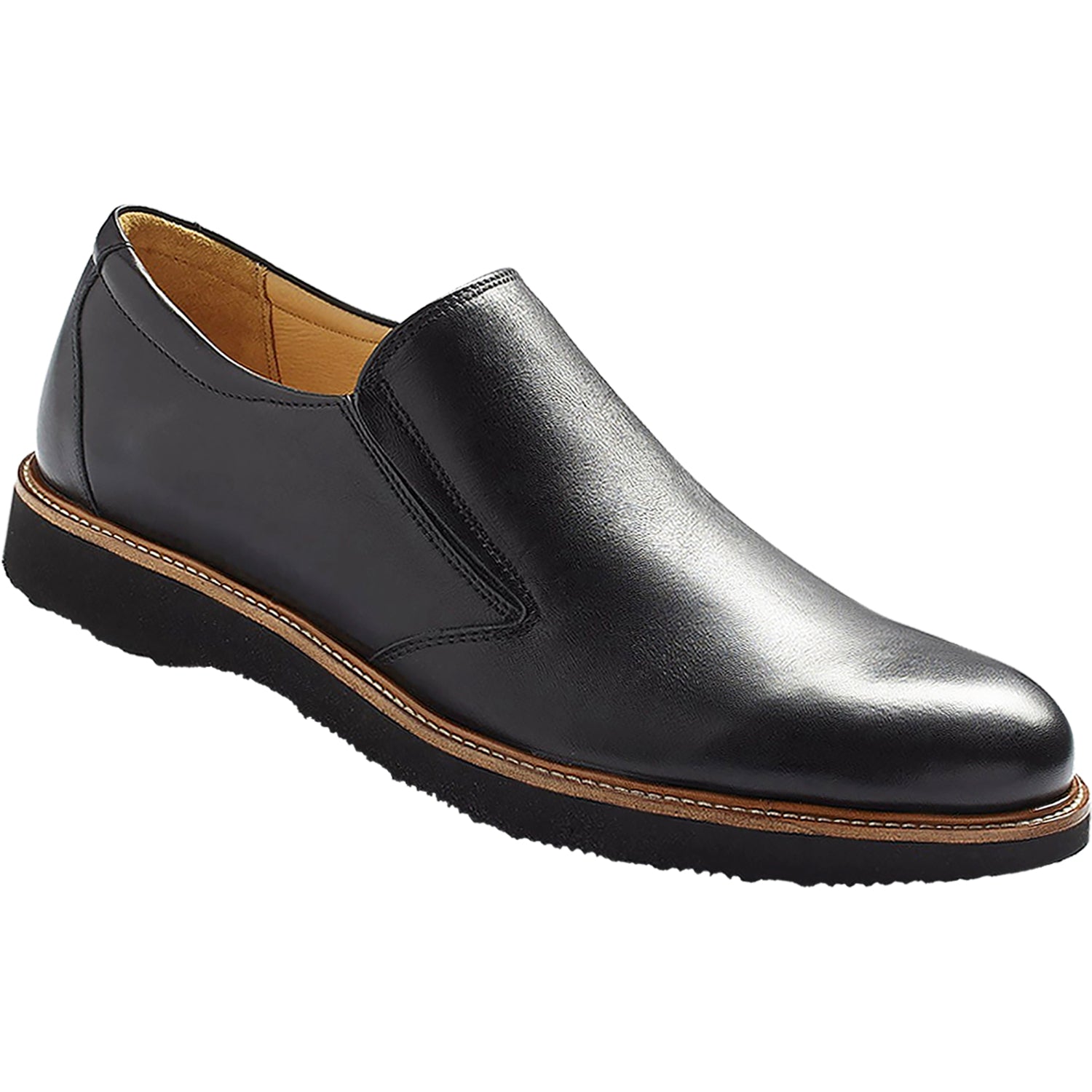 Mens Samuel hubbard Samuel Hubbard Frequent Traveler Men's Black Leather Black Leather