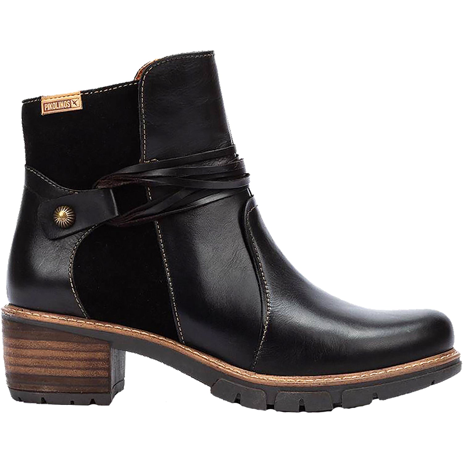 Womens Pikolinos Pikolinos San Sebastian W1T-8906C2 Women's Ankle Boots Black Leather Black Leather