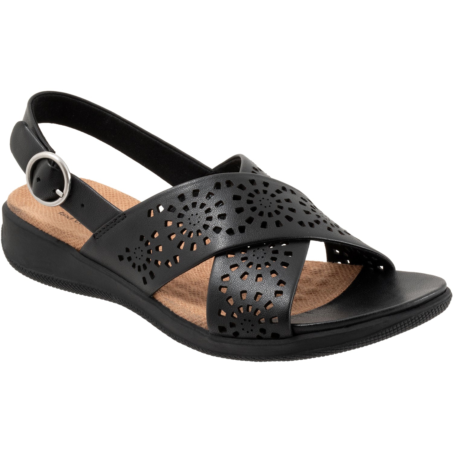 Women's Soft Walk Tillman Sling Perf Black Leather – Footwear etc.