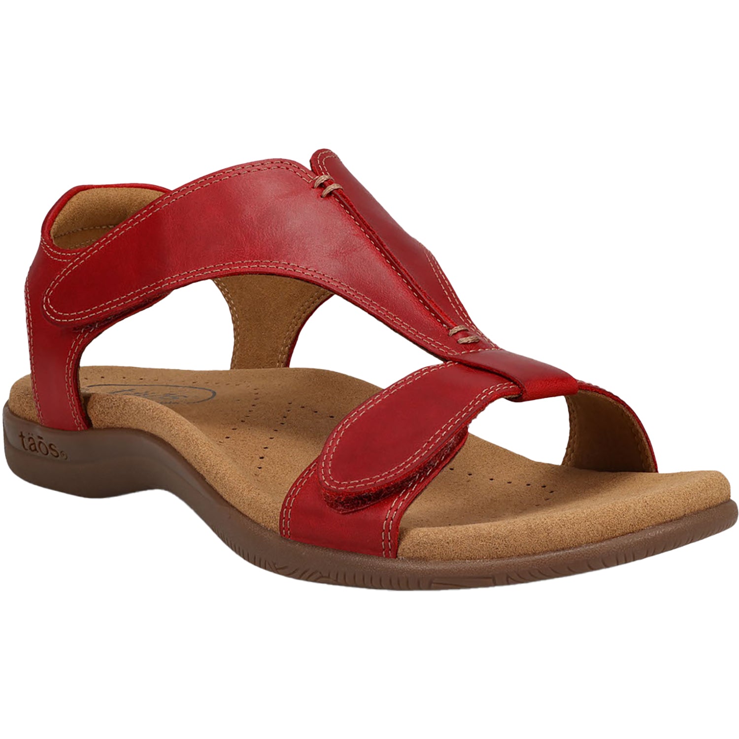 Womens Taos Women's Taos The Show Red Leather Red Leather