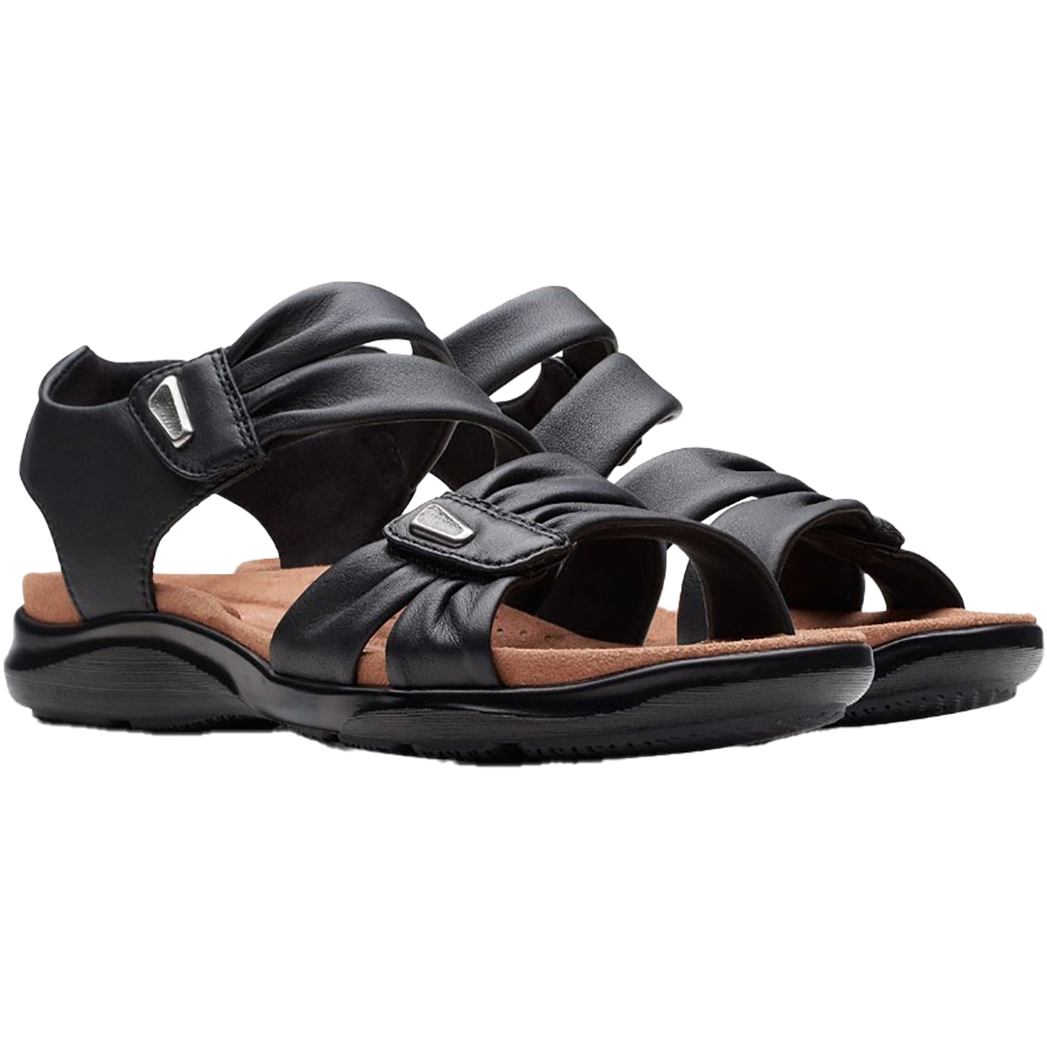 Womens Clarks Women's Clarks Kitly Ave Black Leather Black Leather