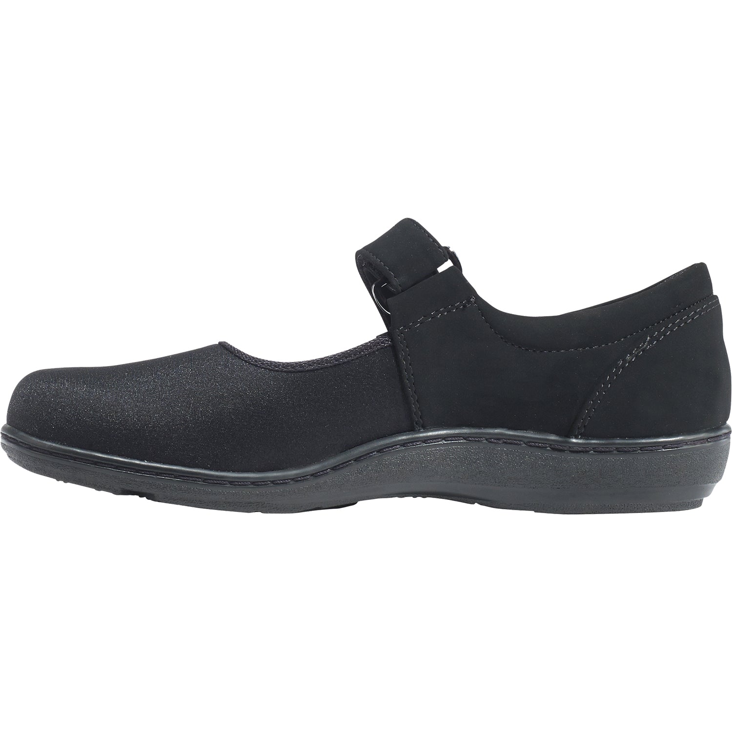 Womens Aetrex Aetrex Helen Women's Mary Janes Black Stretch Fabric Black Stretch Fabric
