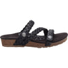 Womens Aetrex Aetrex Josie Braided Women's Slide Sandals Black Black