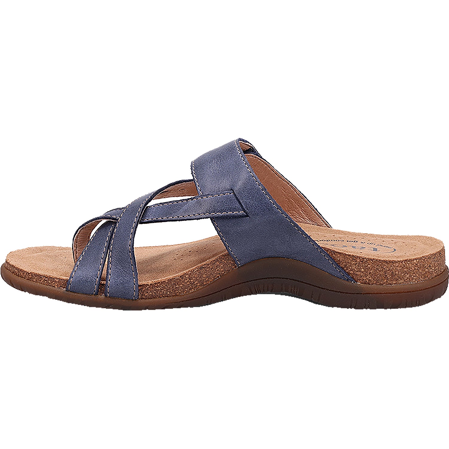 Womens Taos Taos Perfect Women's Thong Sandals Dark Blue Leather Dark Blue Leather