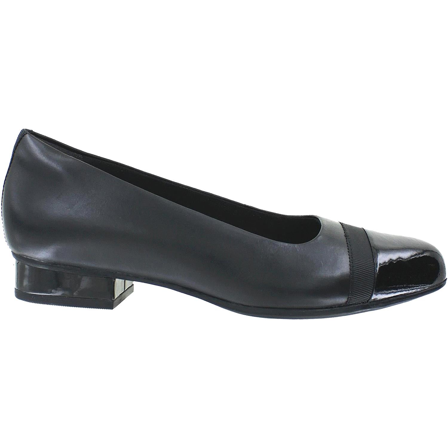 Womens Clarks Clarks Keesha Rosa Women's Slip On Pumps Black Leather Black Leather