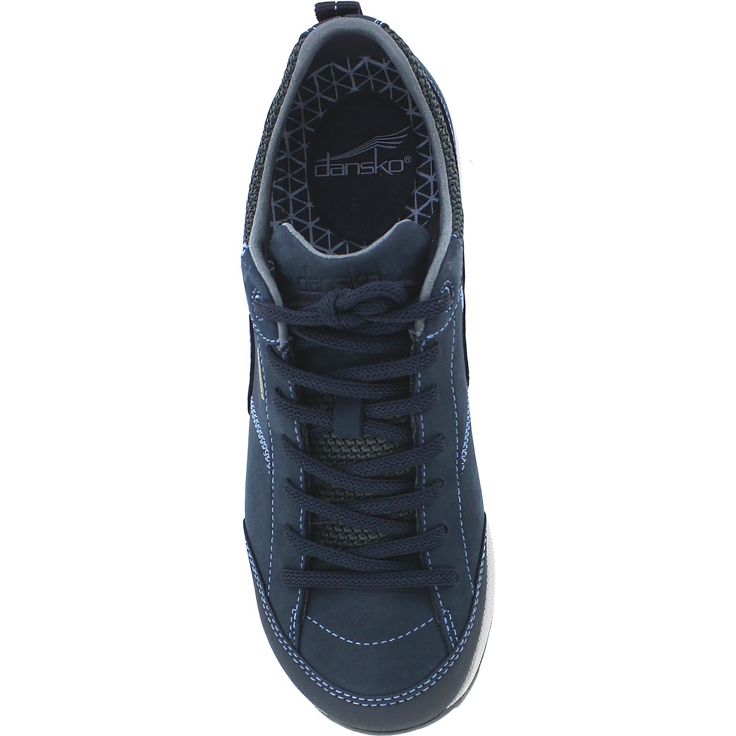 Womens Dansko Women's Dansko Paisley Navy Milled Nubuck Navy Milled Nubuck