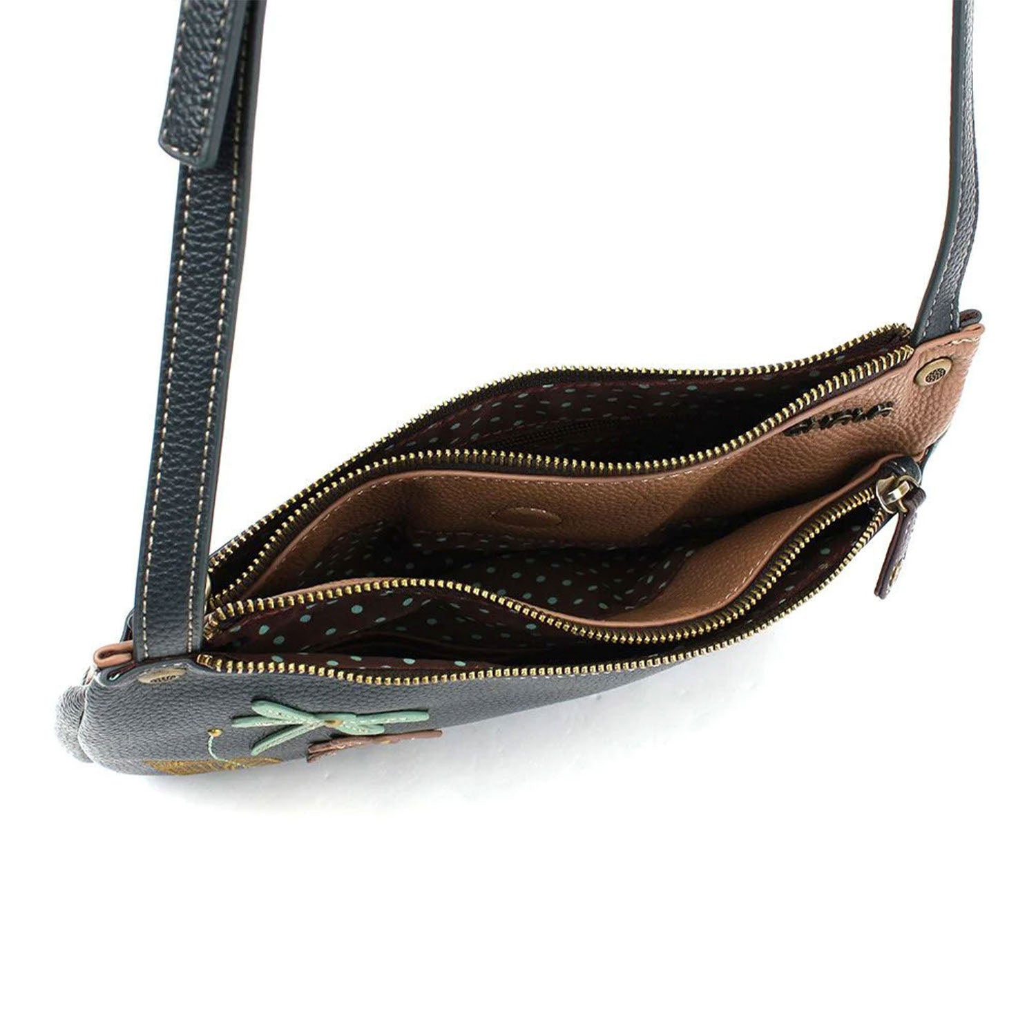 Unisex Chala Chala Dragonfly Criss Crossbody Handbag Navy Synthetic Navy Synthetic