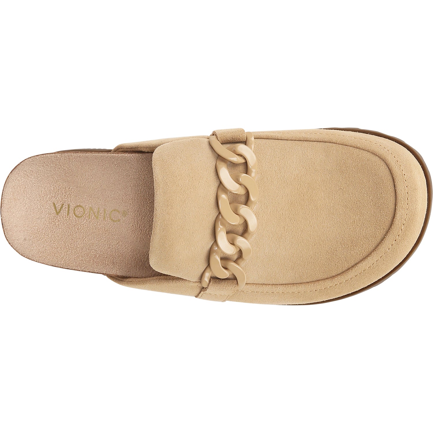 Womens Vionic Vionic Georgie Women's Open Back Clogs Sand Suede Sand Suede