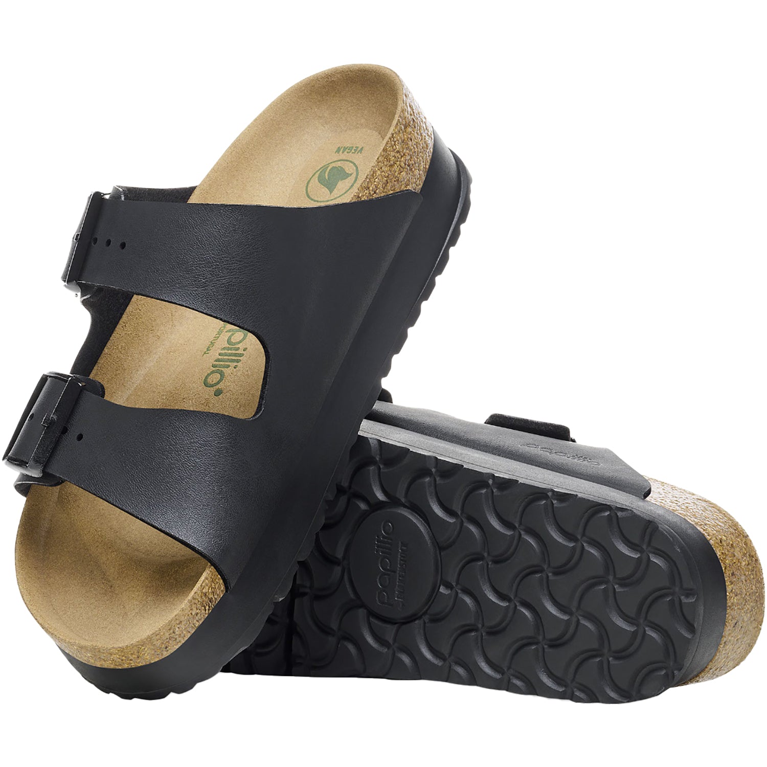 Women's Birkenstock Papillio Arizona Flex Platform Vegan Black