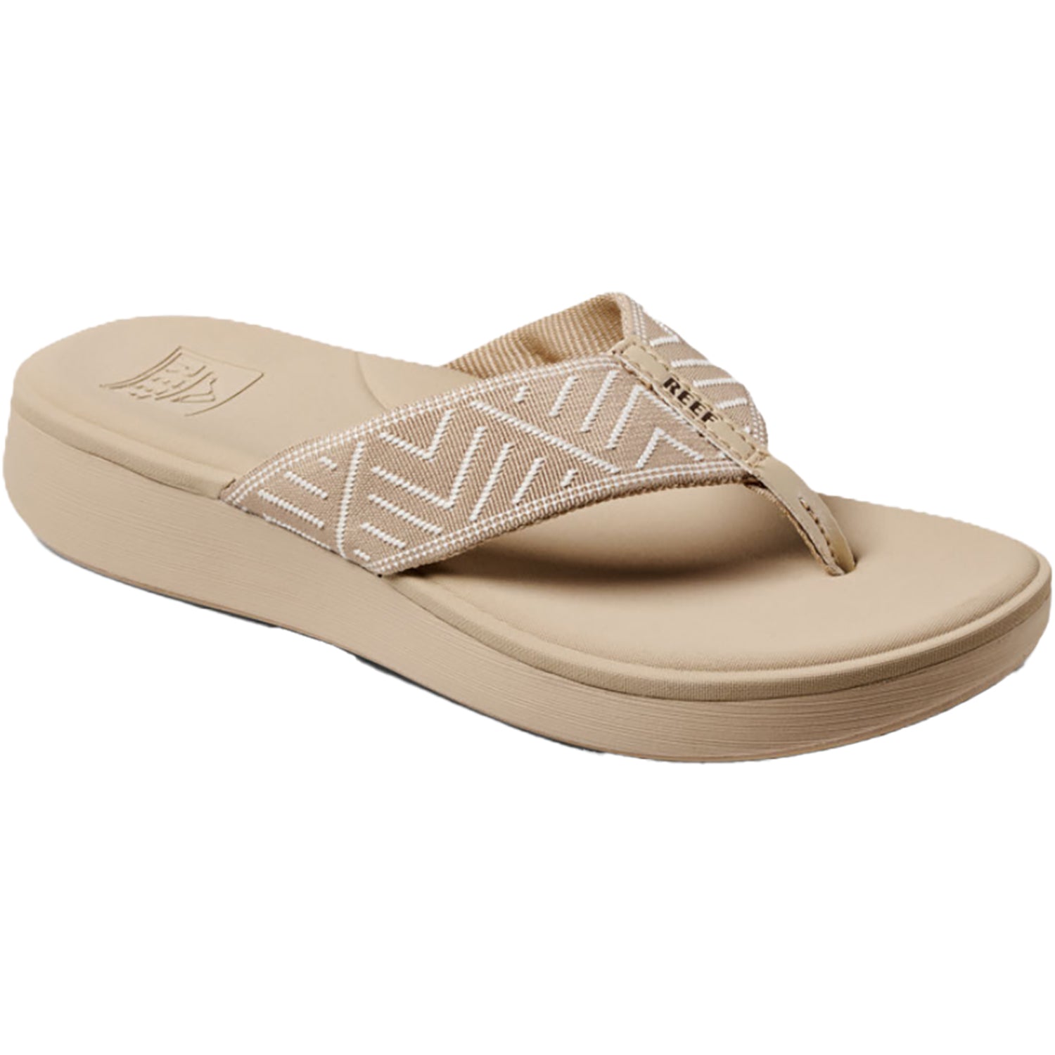 Womens Reef REEF Cushion Cloud TX Sandals Thong Sandals Oasis Geo Synthetic Oasis Geo Synthetic