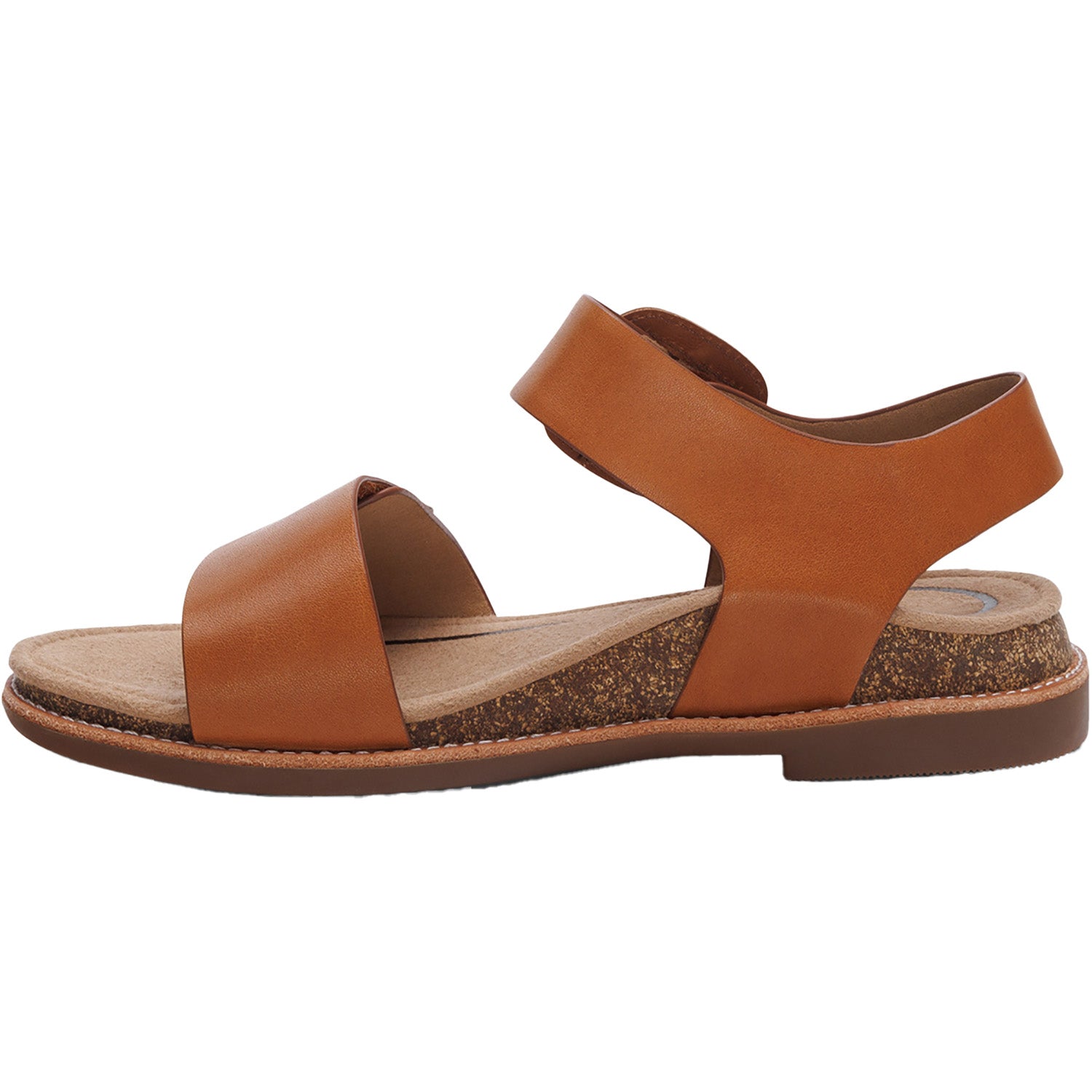 Womens Aetrex Women's Aetrex Claire Cognac Leather Cognac