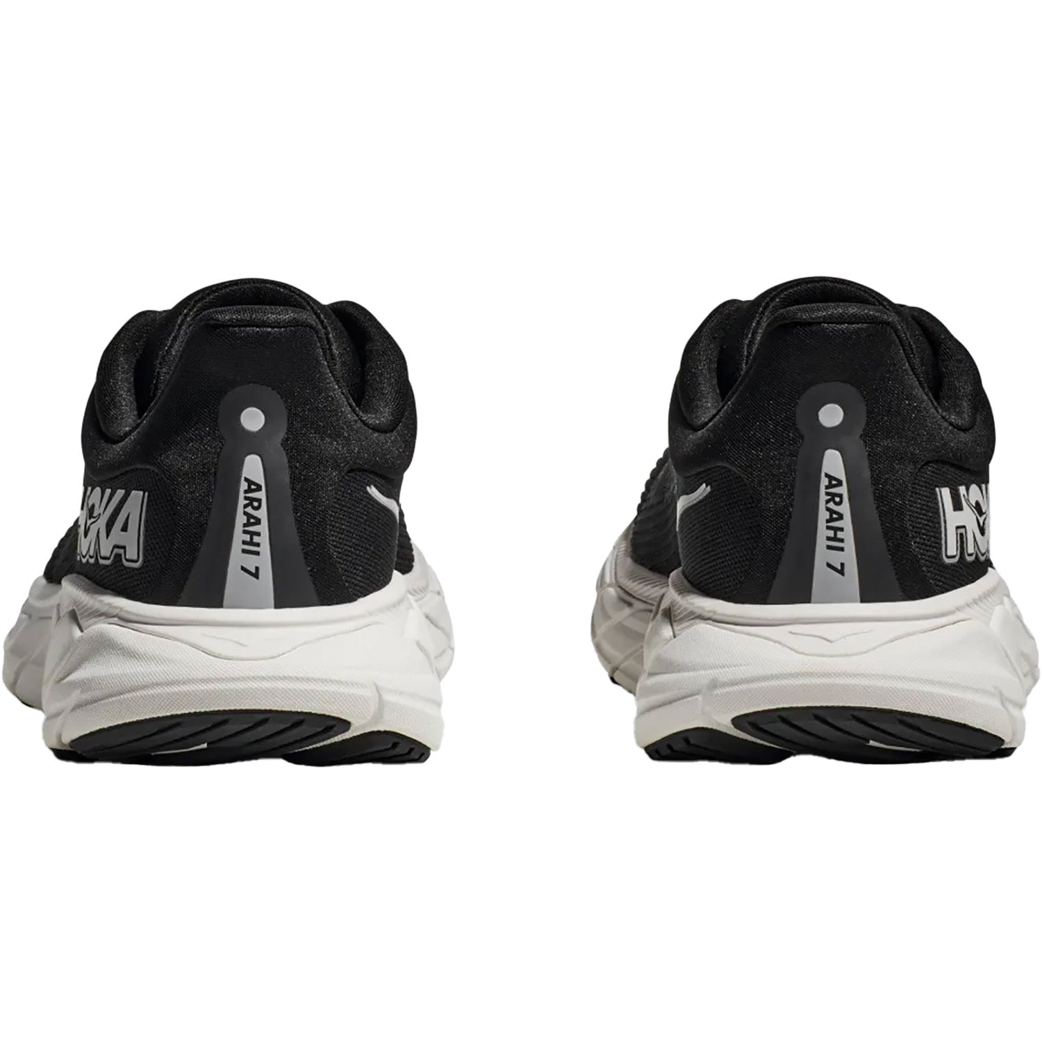 Womens Hoka one one Women's Hoka Arahi 7 Black/White Mesh (Stability Support) Black/White Mesh