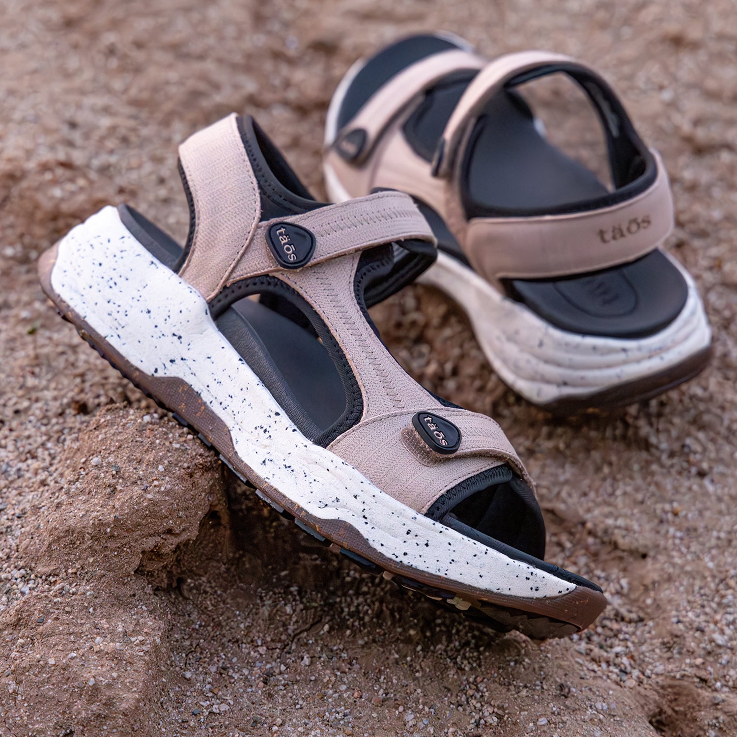 Womens Taos Taos Super Side Emboss Women's Outdoor Sandals Natural Natural