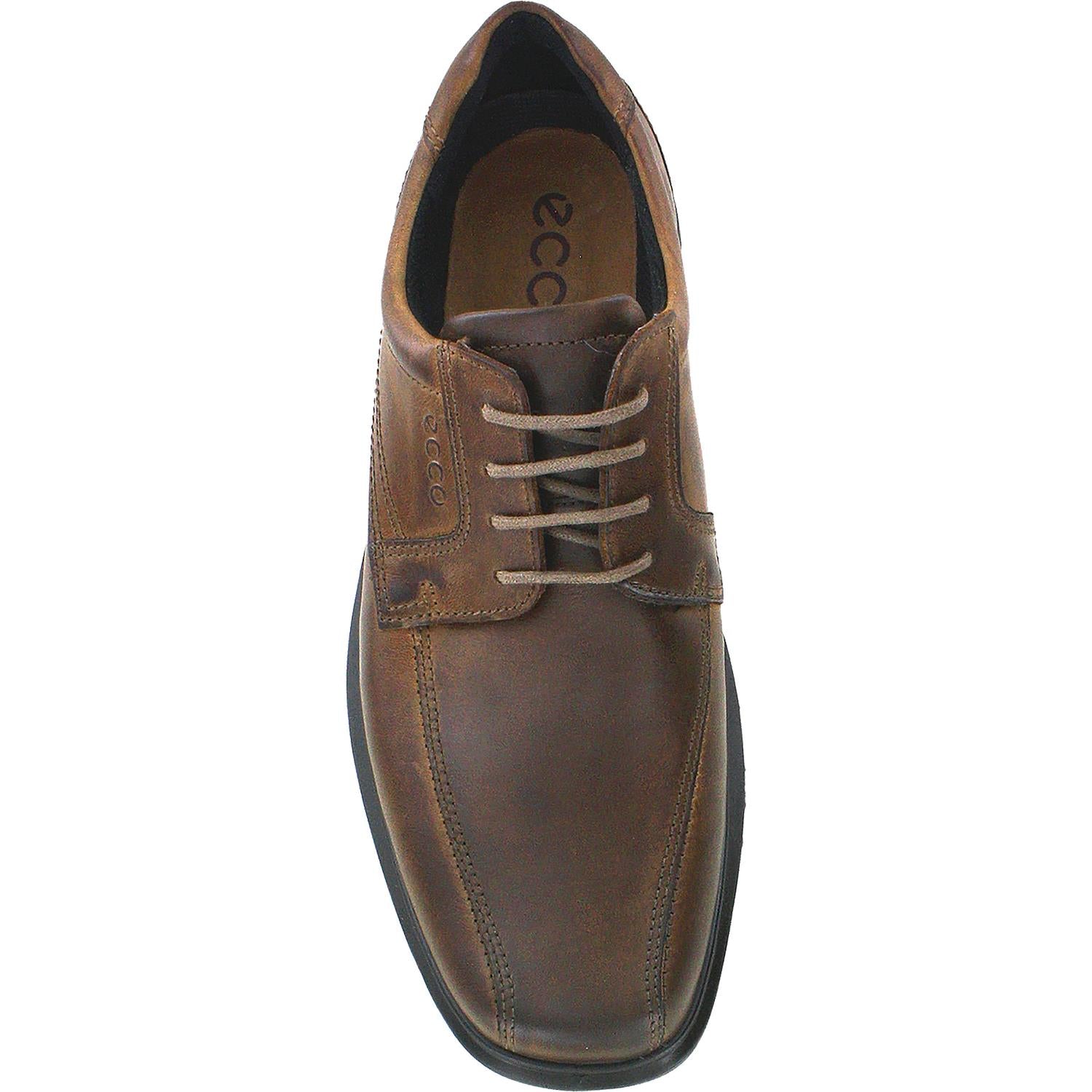 Mens Ecco Ecco Helsinki Bicycle Toe Men's Lace Up Shoes Dress Shoes Cocoa Brown Leather Cocoa Brown Leather