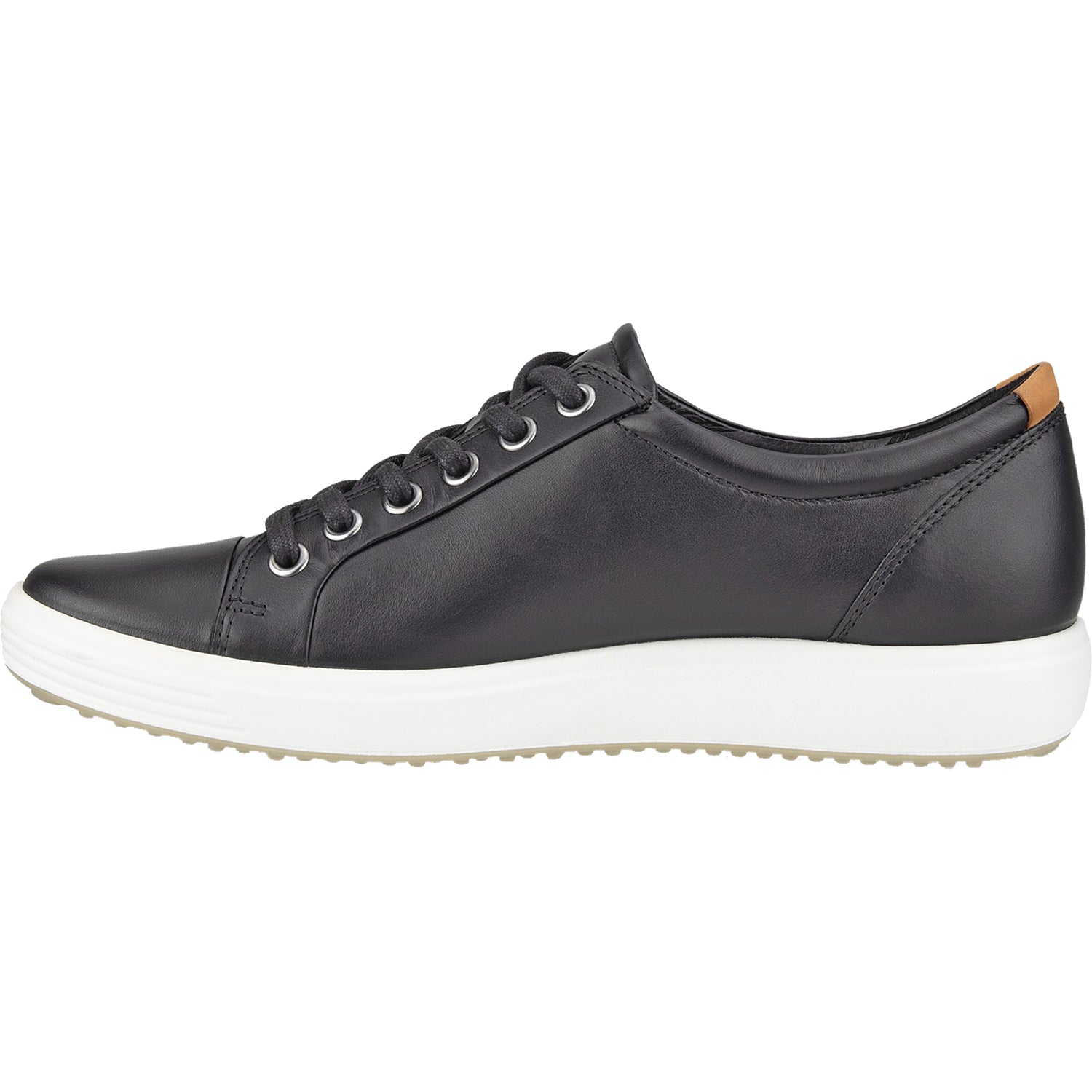 Womens Ecco Women's Ecco Soft 7 Sneaker Black Leather Black Leather