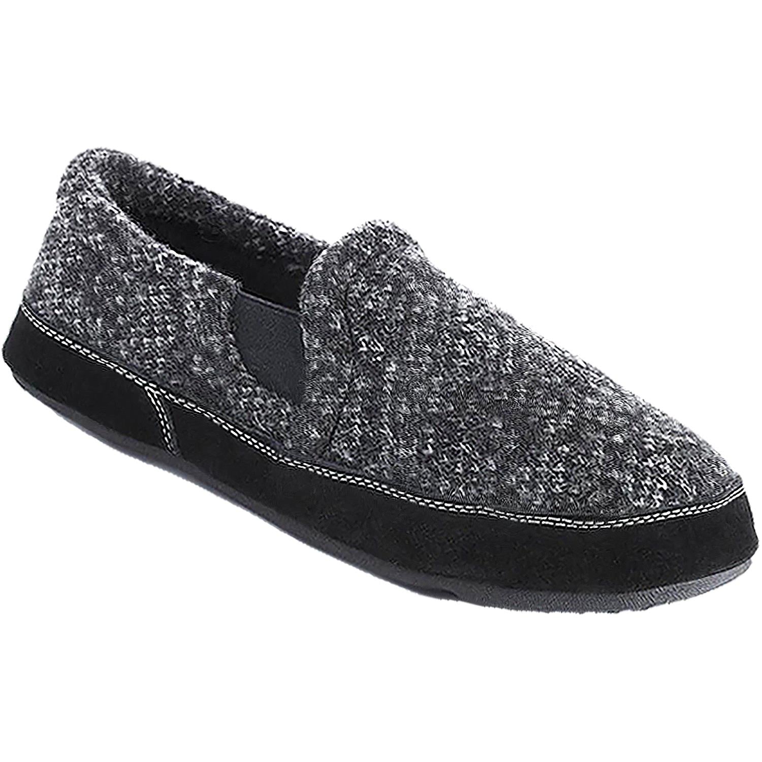 Mens Acorn Acorn Fave Gore Men's Slippers Charcoal Tweed Wool Charcoal Tweed Wool