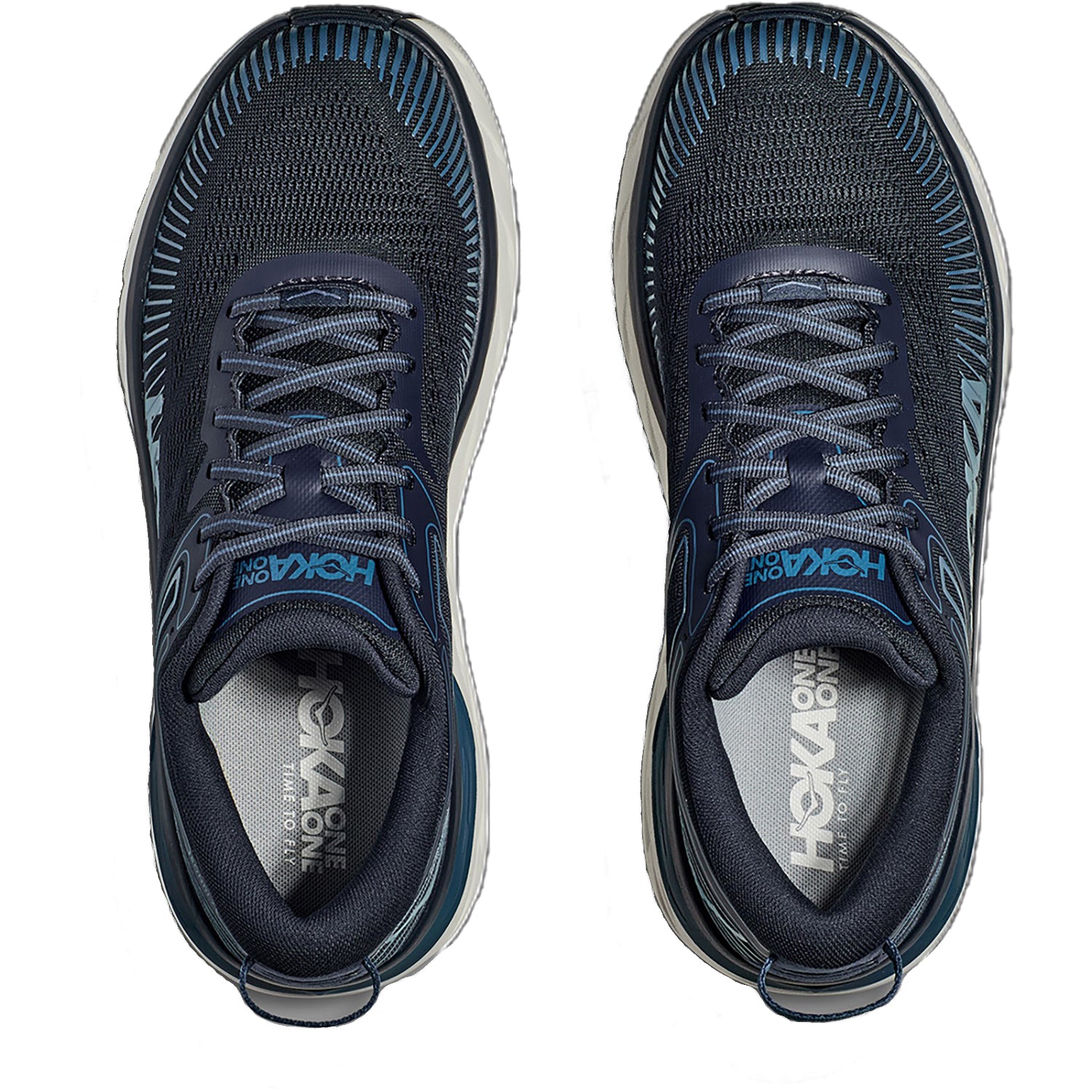 Mens Hoka one one Hoka Bondi 7 Outerspace Mesh Men's Road Running Shoes OuterSpace/White Mesh (Neutral Support) OuterSpace/White Mesh
