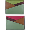 Womens Ili new york ili New York Asymmetic Card Case Sage Multi Leather Sage Multi Leather