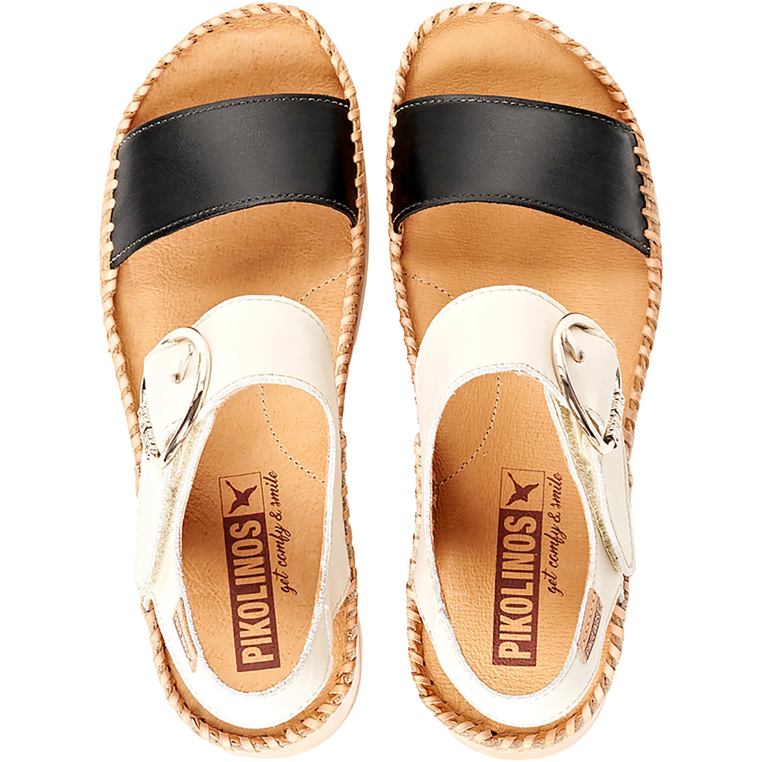 Womens Pikolinos Pikolinos Marina W1C-0709C1 Women's Sandals Black/Nata Black/Nata