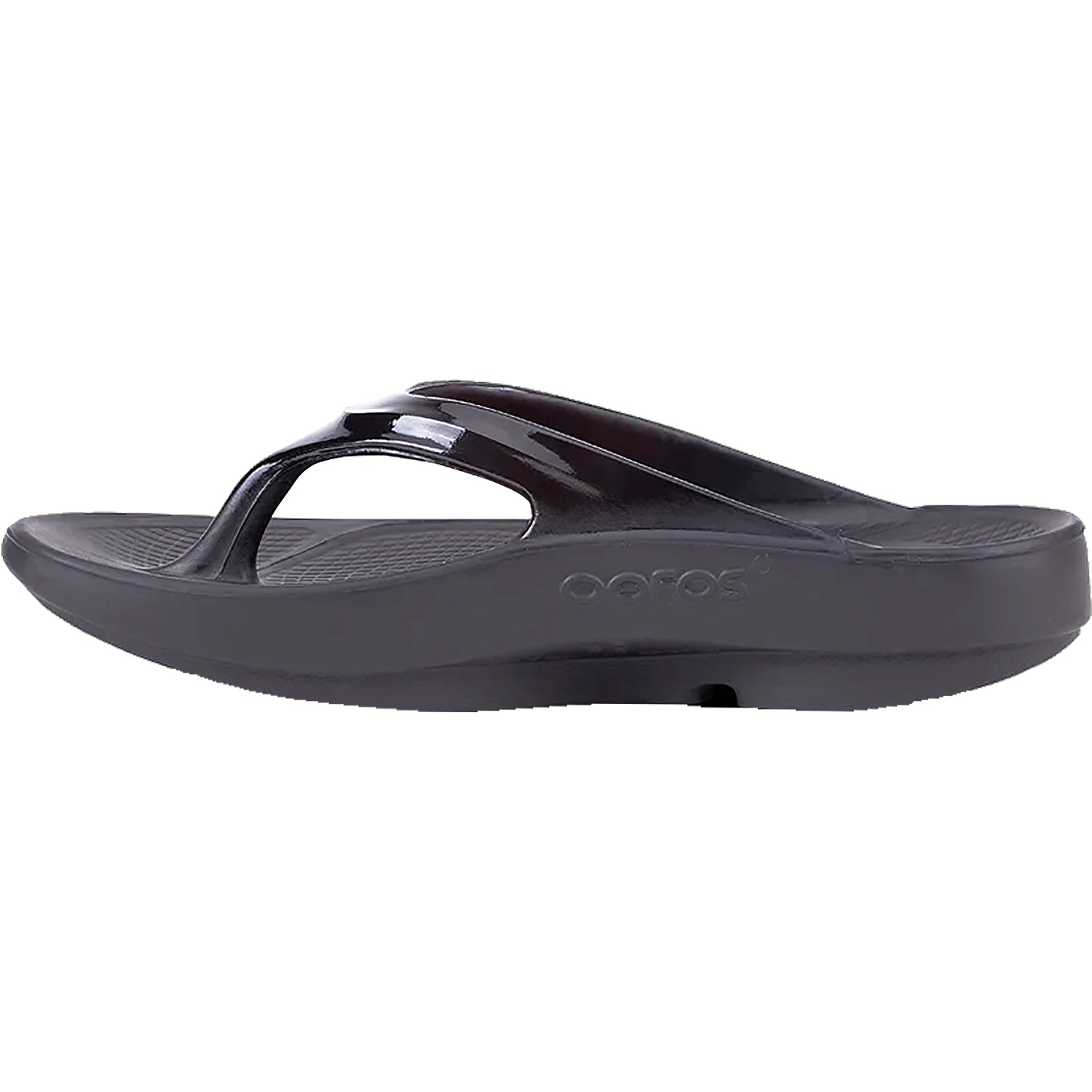 Womens Oofos OOFOS OOlala Women's Recovery Sandals Black Synthetic Black Synthetic
