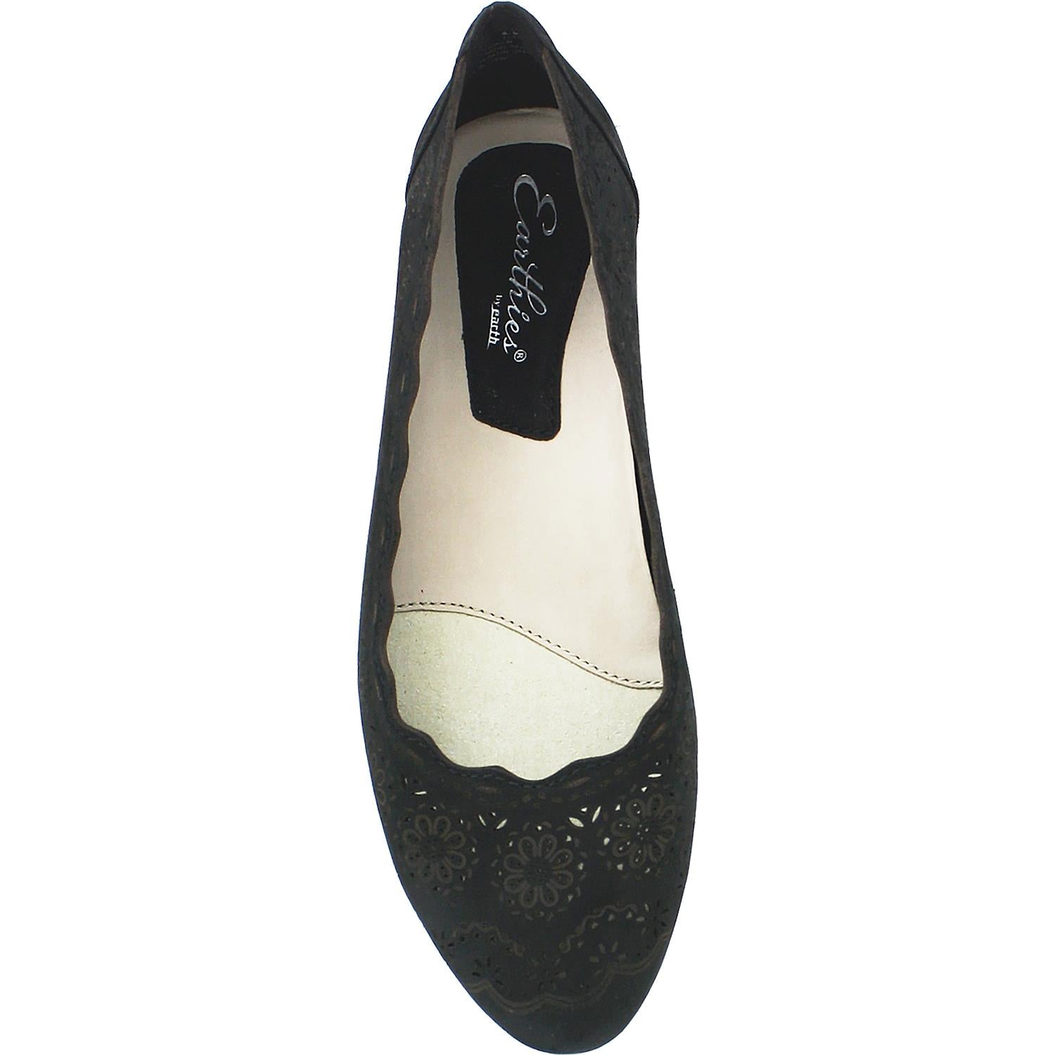 Womens Earthies Women's Earthies Lindi Black Nubuck Black Nubuck