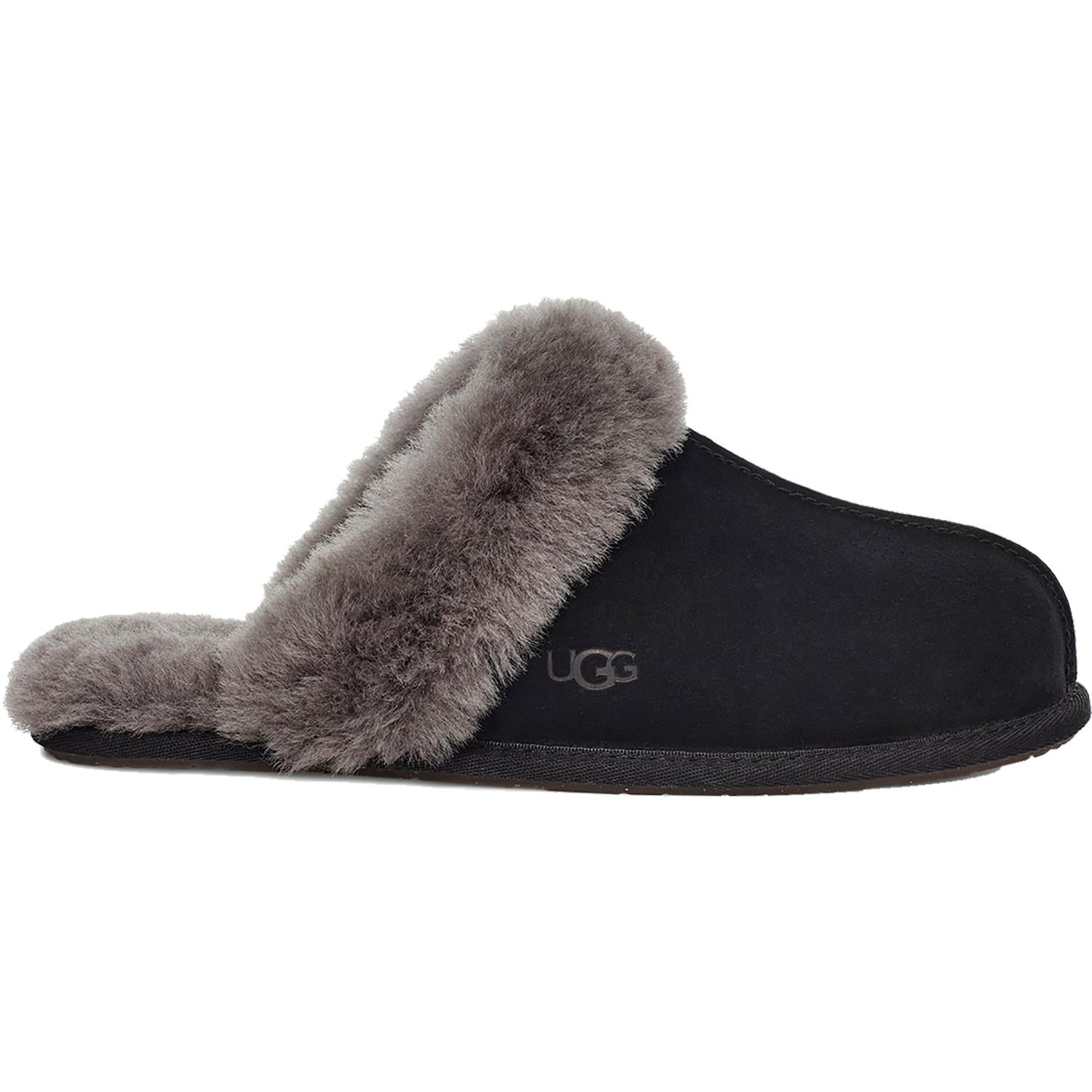 Womens Ugg UGG Scuffette II Women's Slippers Black/Grey Suede Black/Grey Suede
