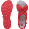 Womens Clarks Women's Clarks Cloudsteppers Arla Belle Red Fabric Red Fabric