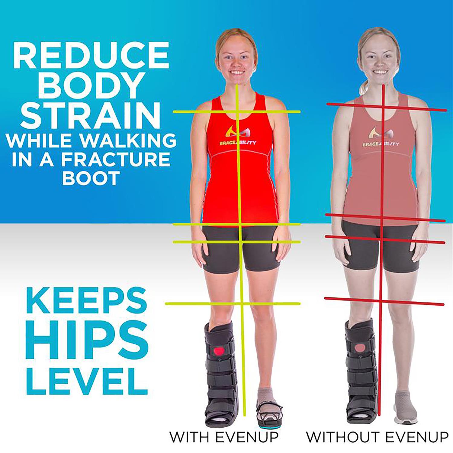 Unisex Evenup Unisex EvenUp Foot Leveler - New Improved Version Black Black