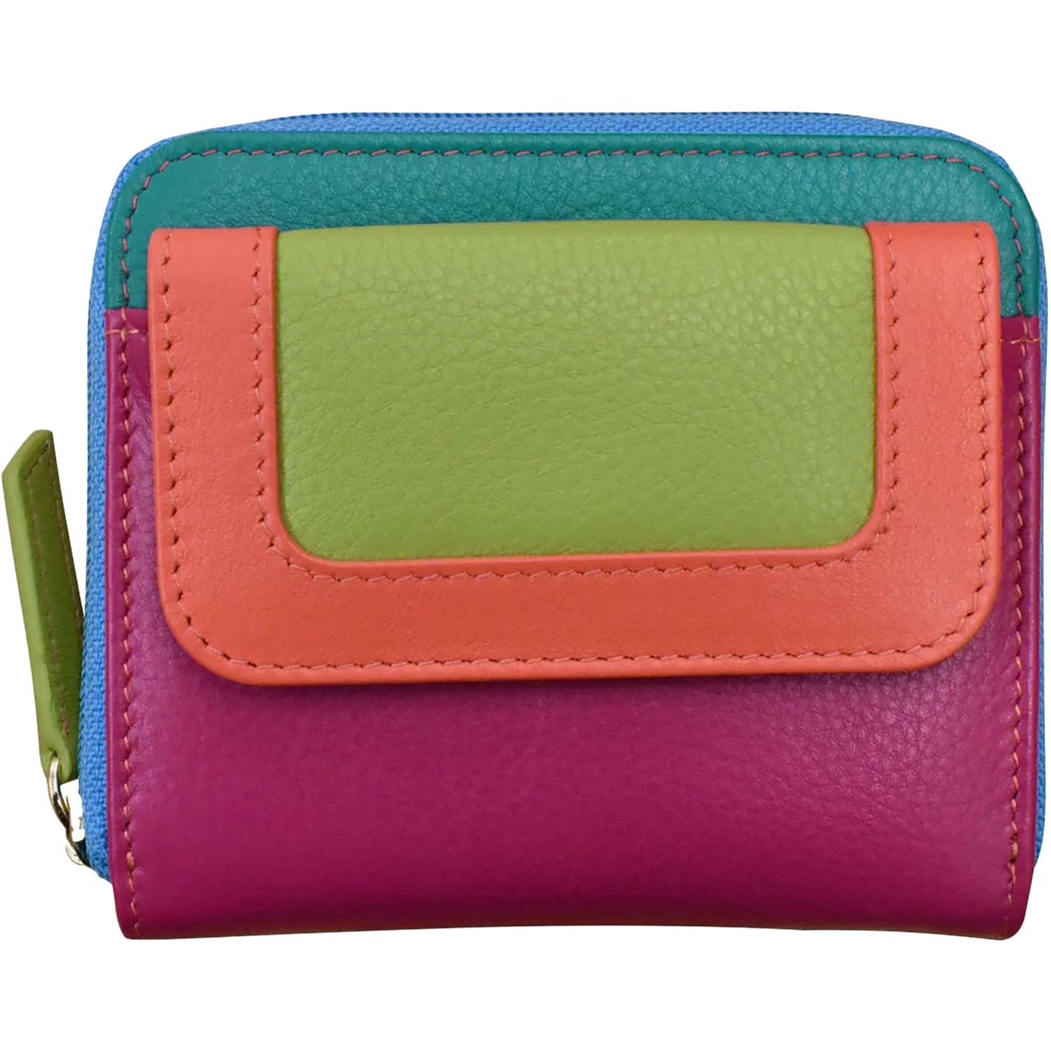 Womens Ili new york ili New York Small Pocket Wallet Wallet Paradise Multi Leather Paradise Multi Leather