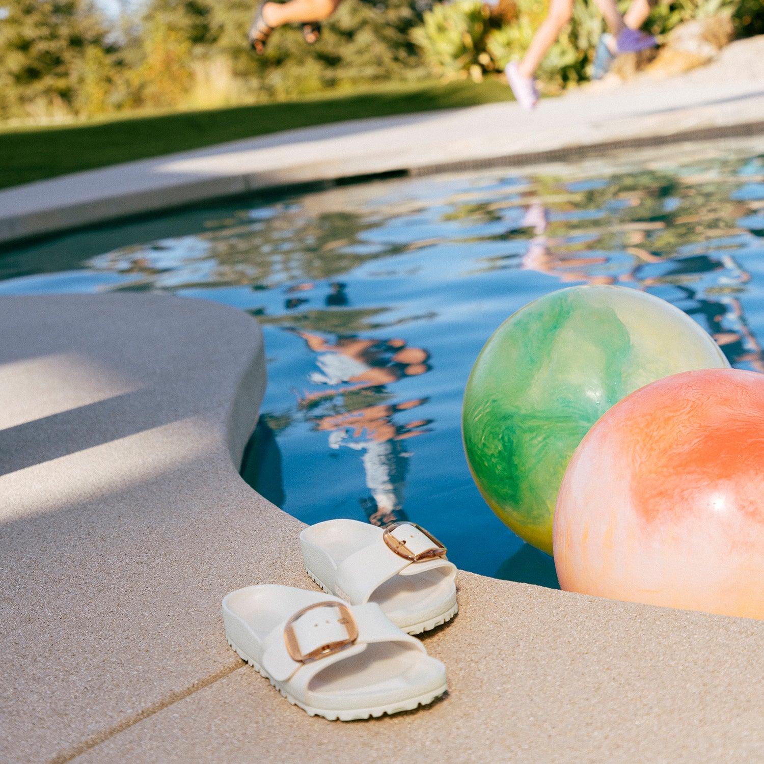 Womens Birkenstock Women's Birkenstock Big Buckle Madrid Eva Eggshell Eggshell