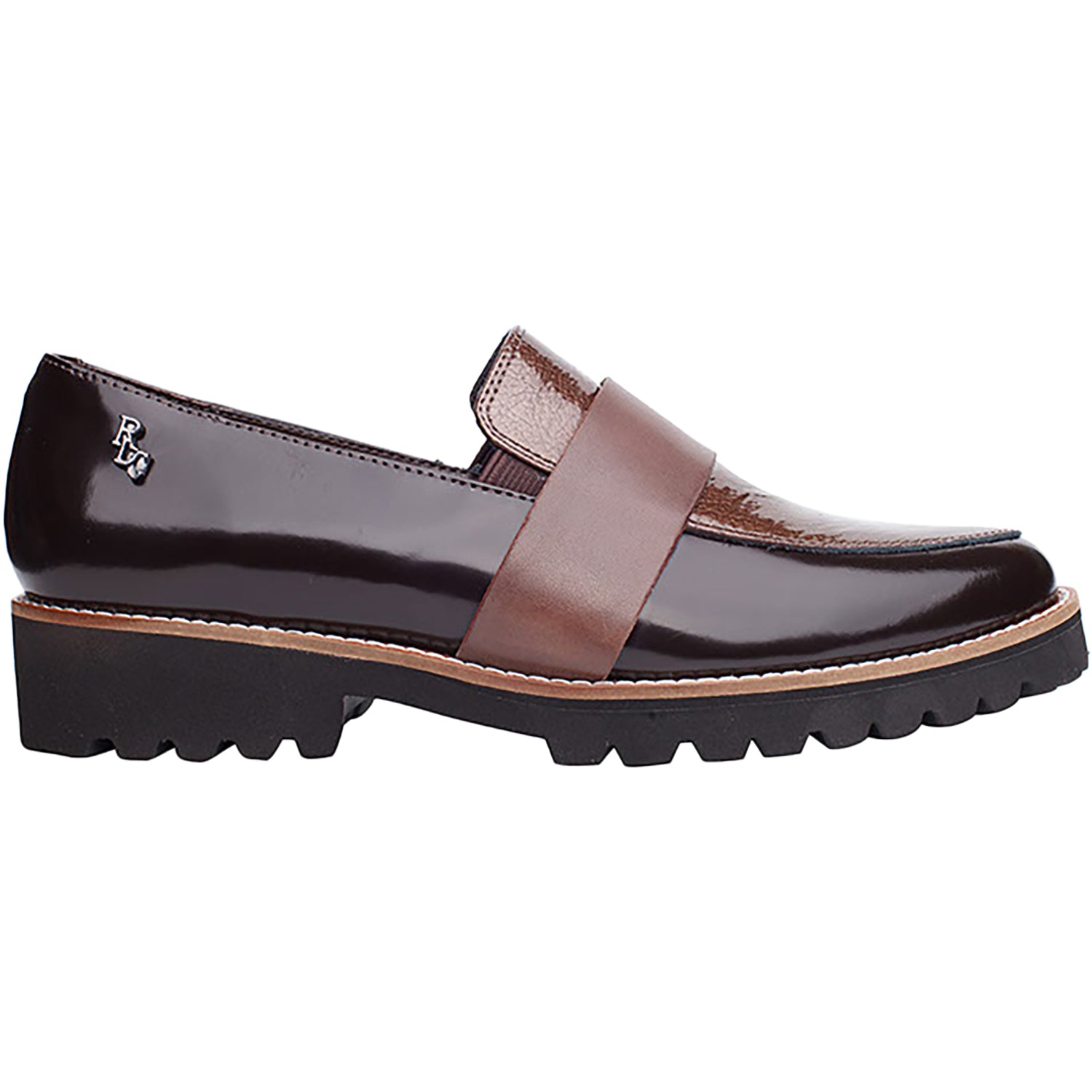 Womens Regarde le ciel Regarde Le Ciel Maisha-01 Women's Slip Ons Brown/Fango/Muddy Leather Brown/Fango/Muddy Leather