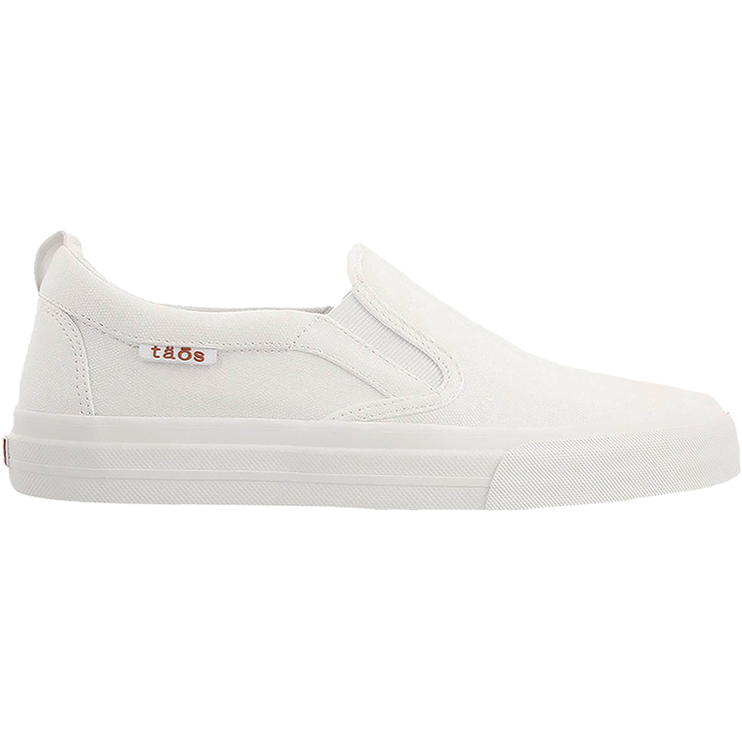 Womens Taos Taos Rubber Soul Women's Slip On Sneakerss White Canvas White Canvas